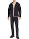 Viana Men's Fleece Cardigan with Hood Black
