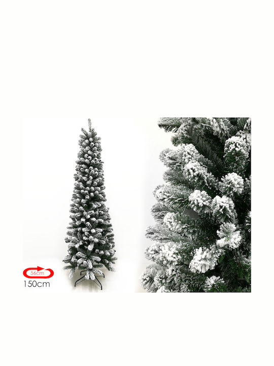 General Trade Albero Schlank Verschneit Weihnachtsbaum Chioné 150 cm
