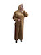 Women's Beige Set with High-waisted Pants with Elastic