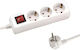 Eurolamp Power Strip 3 Positions with Switch an...