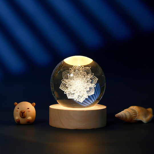 I-Total Dekorative Lampe Crystal Ball