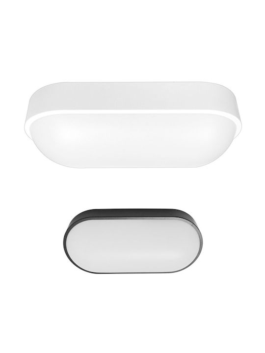 Bot Lighting Πλαφονιέρα Οροφής 11.9εκ. Λευκή με Ενσωματωμένο LED