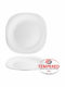 Cok Spain Plate Shallow White with Diameter 26cm 12pcs