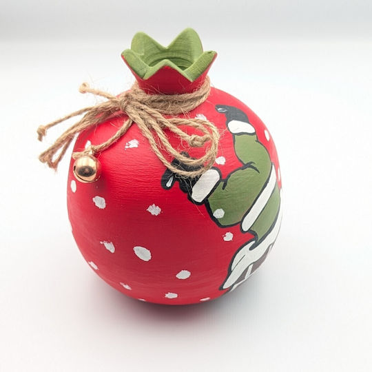 Grekas Home Handmade Tabletop Lucky Charm Pomegranate Ceramic 11cm 1pcs