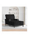 Șezlong Modern Negru L91xL157xÎ91cm