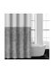 Guy Laroche Safari Shower Curtain Fabric with Hooks 240x185cm Anthracite