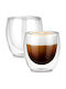 Vilde Set of Cups Espresso Glass White 280ml 2pcs