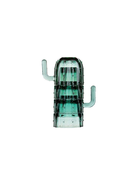 Alpina Set of Glasses made of Glass in Green Color 240ml 4pcs