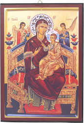 Wooden Hanging Holy Mary Icon The Pantanassa 20cm 1ek98