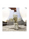Cross Porcelain Embossed Depiction of Jesus Gold Details