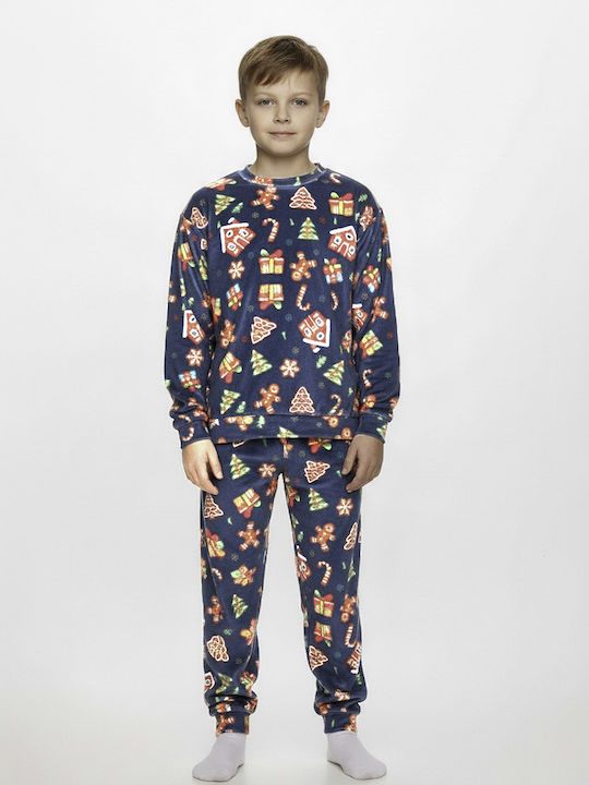 Dreams by Joyce Pijama pentru copii De iarnă Catifelată Albastru