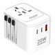 Energizer Wireless Charger with USB-A Port and 2 USB-C Ports 18W White