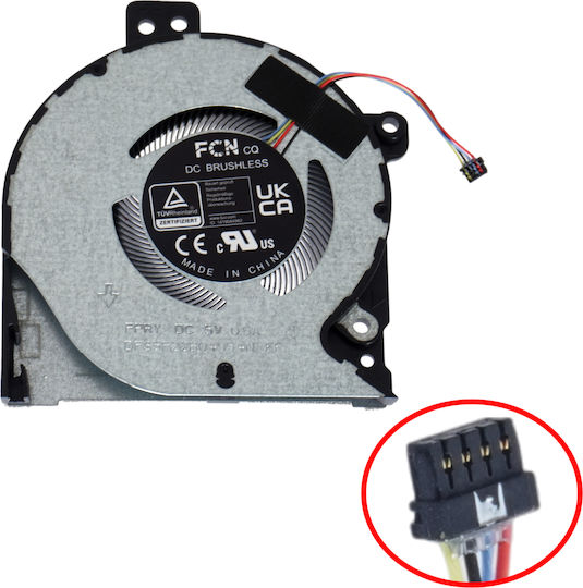Laptop Fan GPU Cooling Fan Asus Rog Flow Z13 GZ301 GZ301VU GZ301Z NR2201ZA NR2201ZE GZ301ZC GZ301ZE GZ301VU-MU008W GZ301VU-MU001W 13NR07Y0T01011 6033B0112301 DFS5622B04954N-FPRY 4pin Code 81524