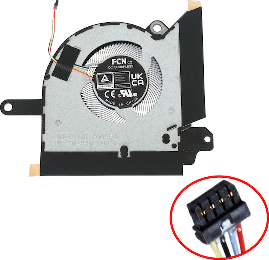 Ανεμιστηράκι Laptop Gpu Cooling Fan Asus Rog Flow X13 2023 Gv302 Gv302xa Gv302xu Gv302xv Gv302xi Gv302vi Gv302nf Gv302xv-mu008w 13nr0en0t05011 6033b0122201 Dfs5l22h05b858 Fq6u 4pin Κωδ.81530