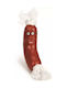 Beeztees Vinyl Sausage Dog Toy Rope 20cm