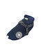 Denik Pets Blue Fleece / Waterproof Dog Coat XLarge with 34cm Back Length