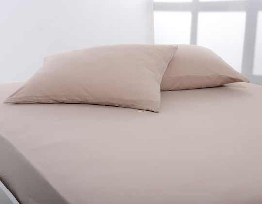 Silk Fashion Сет Калъфки за Възглавници с корица за плик Dark Beige 50x70см.