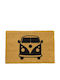 Artsy Mats Entrance Mat made of Coir with Anti-slip Backing Campervan 60x40cm