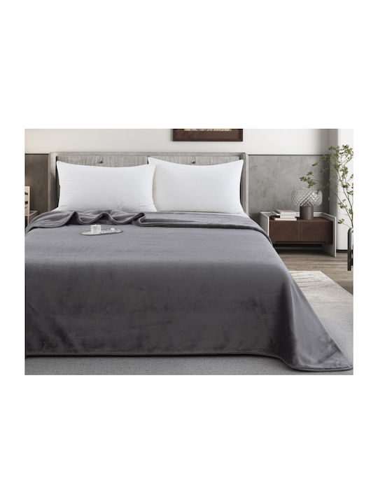 Liolios Home Κουβέρτα Μονή 160x240εκ. Grey SIM406-2800