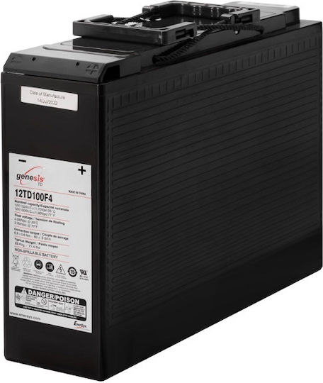 Enersys Μπαταρία UPS με Χωρητικότητα 100Ah και Τάση 12V 12TD100F4 1τμχ