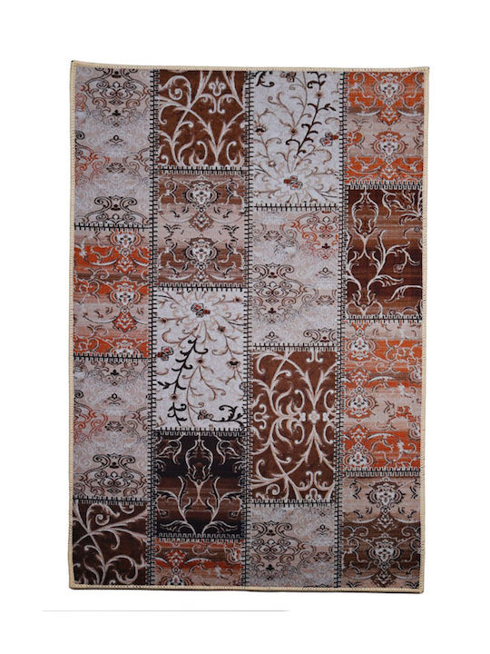 Sidirela Badematte Rechteckig E-4324 Paisley Beige-brown 80x50cm