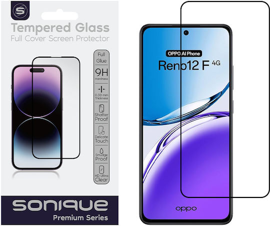 Hardy Glass Sonique Premium Series Hd Full Cover 9h Oppo Oppo Reno12 F 5g Oppo Reno12 Fs 5g Black