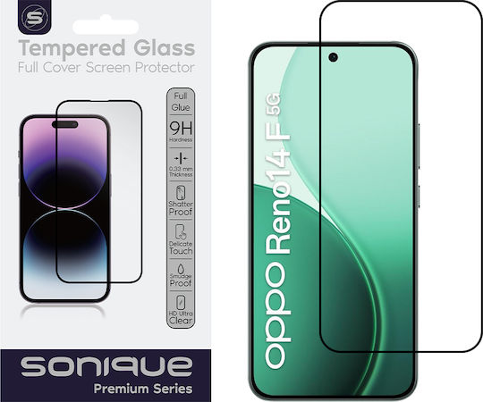 Hardy Glass Sonique Premium Series HD Full Cover 9H Oppo Oppo Reno14 F 5G Black