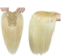 Topper Toupee De Păr Uman Full Lace Cusut Transparent Blondă 12 Inch