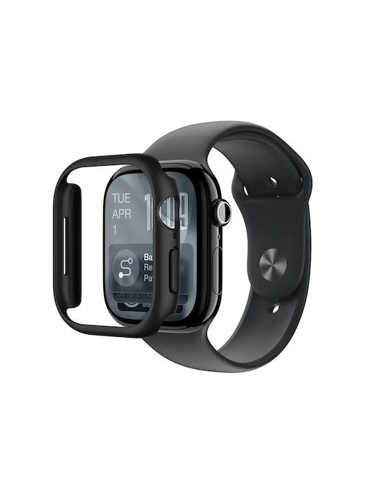 AmazingThing Minimal Plastic Case in Black color for Apple Watch Series 11 46mm