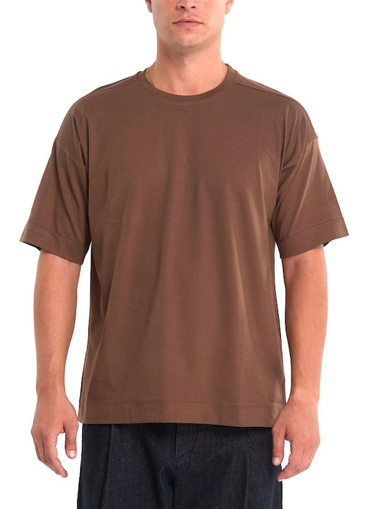 Royal Denim T-shirt Καφέ Royal Denim T-shirt Καφέ