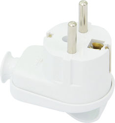 Schuko Plug Side Exit White Mounting Ring Wt-16u Z We Plastrol Schuko Plug Side Exit White Mounting Ring Wt-16u Z We Plastrol
