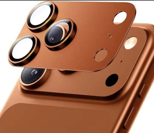 Go-des Titanium Armor 360 Camera Protection Tempered Glass Orange for the Xiaomi 17 Pro Max