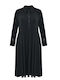 Midi Evening Dress Shirt Dress Black
