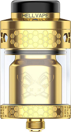 Hellvape Dead Rabbit Ατμοποιητής Ηλεκτρονικού Τσιγάρου RTA 5.5ml 26mm Χρυσό