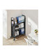 Bibliotecă Neagră 77x38x122 cm