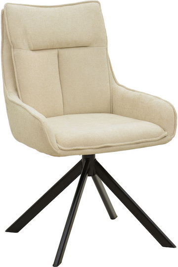 Konelian Stühle Speisesaal Beige 2Stück 54x63x88cm