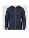Herren Sweatshirt mit Blauer Kapuze