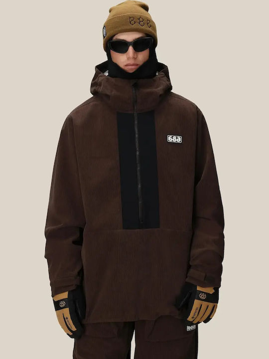 686 I-008481-289 Ανδρικό Μπουφάν για Σκι & Snowboard Καφέ