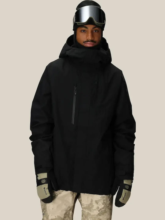 686 I-008291-19 Ανδρικό Μπουφάν Gore-Tex για Σκι & Snowboard Μαύρο