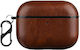 Case Leather with Hook in Brown color for Apple AirPods Pro 3
