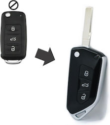 Volkswagen Carcasă cheie auto cu lamă fără butoane pentru Skoda / Audi / VW / Scaun