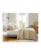 Liolios Home Palmira Σετ Κουβερλί Υπέρδιπλο Μπεζ 220x240cm