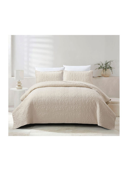 Liolios Home Fiona Set Coverlet Queen Size Moonbeam 220x240cm