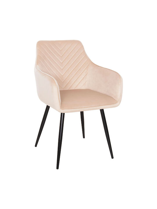 Dining Room Velvet Chair Ecru 57x56x84cm 2pcs
