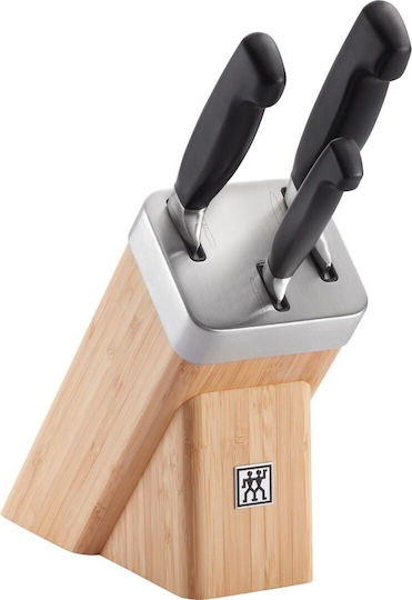 Zwilling J.A. Henckels Four Star Комплект Ножове с Основа от Неръждаема Стомана 3 Бройки