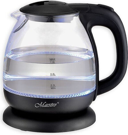Maestro Fierbător 1lt 1100W Negru