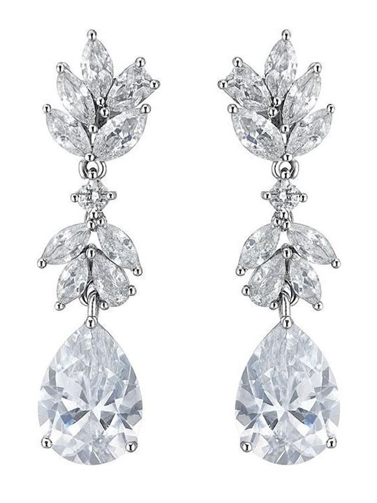 Paraxenies Earrings made of Silver with Stones