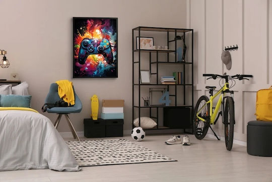 Moderner Poster Gemälde Rahmen Spieler Konsole X-box Pad 70x100