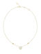 Guess Necklace With Heart Design In Gold Plated Steel With Zircon