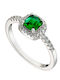 Oxzen Ring with Zircon made of Silver
